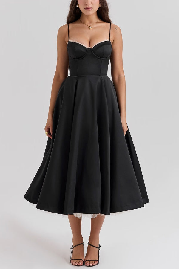 Marie – Strapless V-neck sleeveless Dress - Image 6