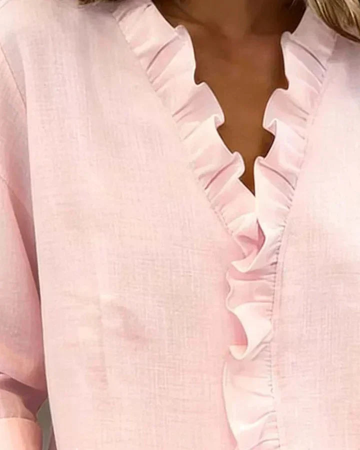 Yvonne – Lightweight V-Neck Blouse - Image 11