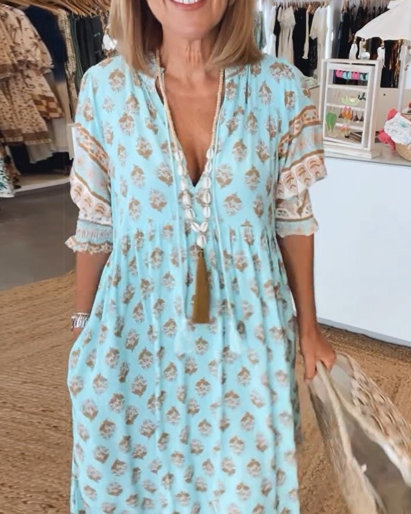 Sophia – Women Floral Print Maxi Dress - Image 15