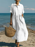 Gabriele – Relaxed Button Shirt  Dress - Image 1
