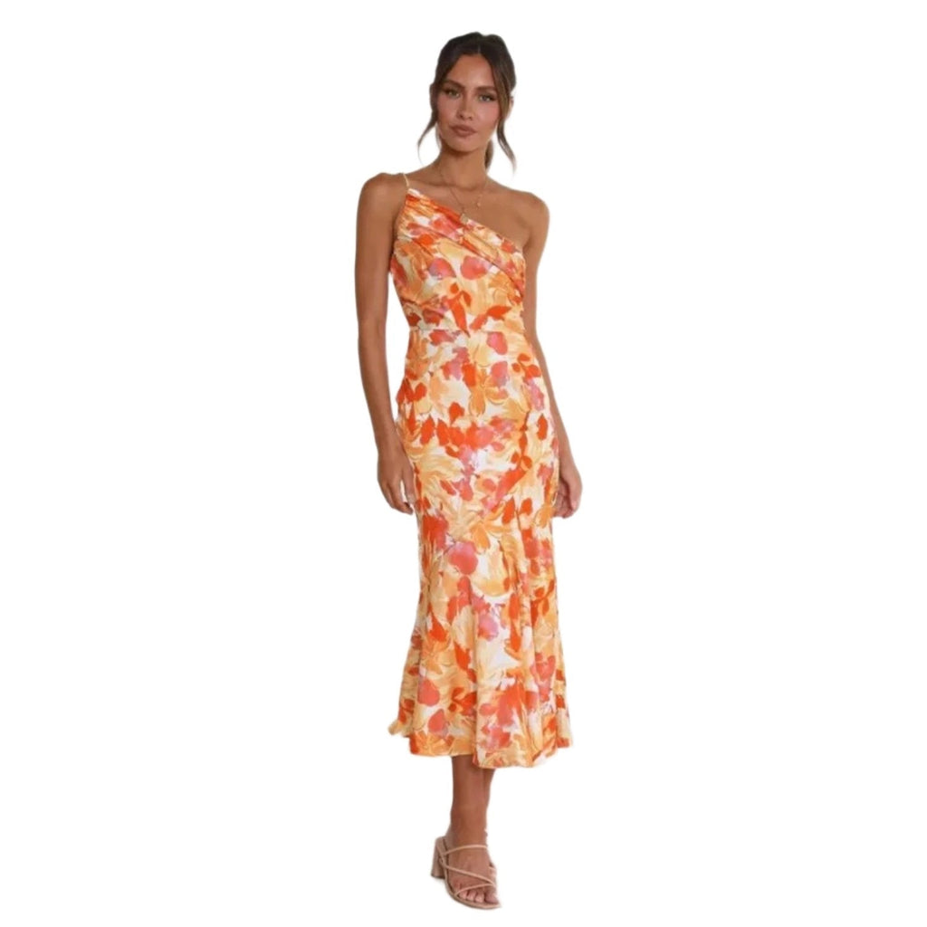 Luna – Damenkleid aus Satin mit Blumenmuster - Image 9