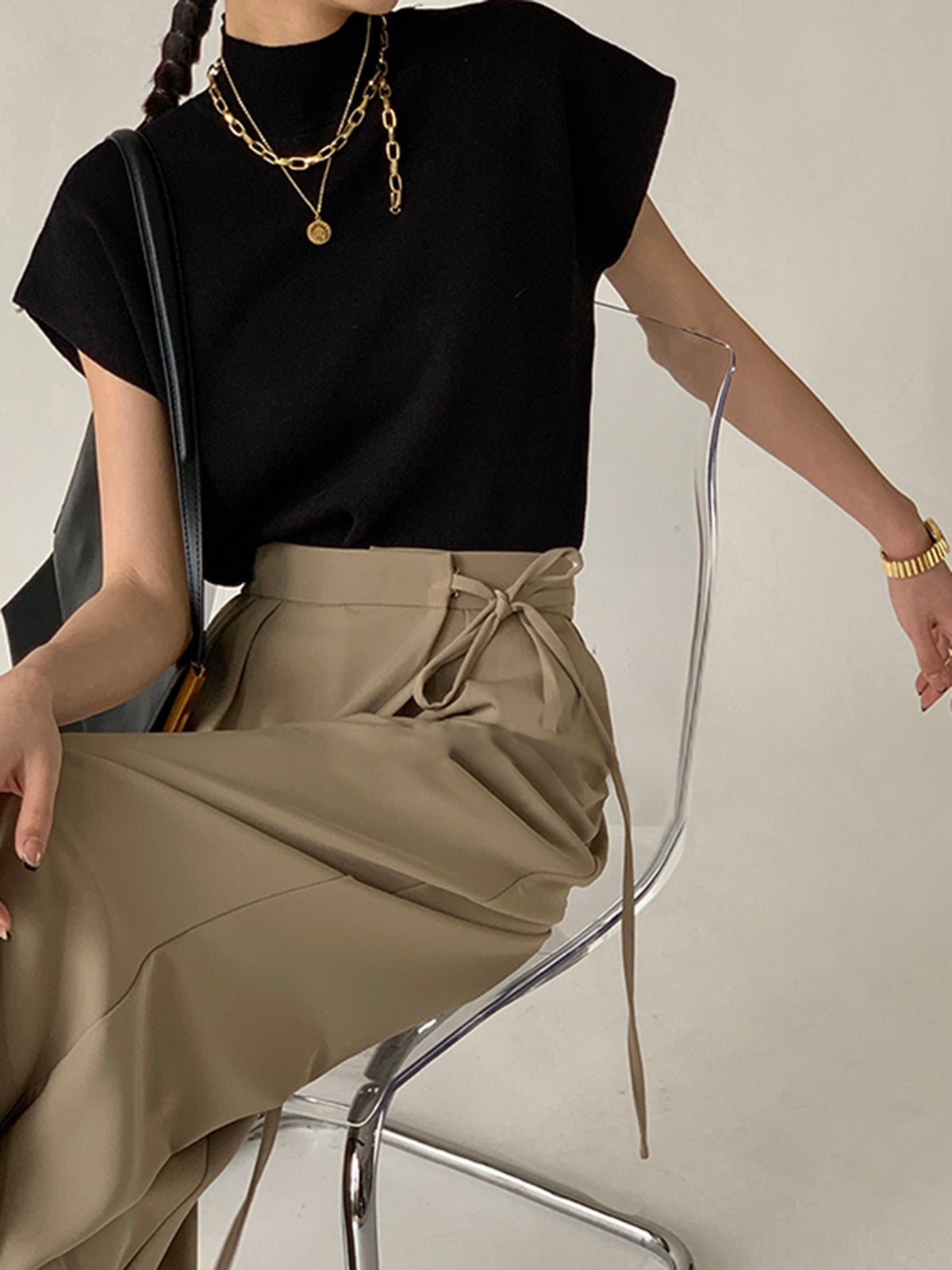 Luisa – Elegant Leisurely Solid Blouse - Image 3