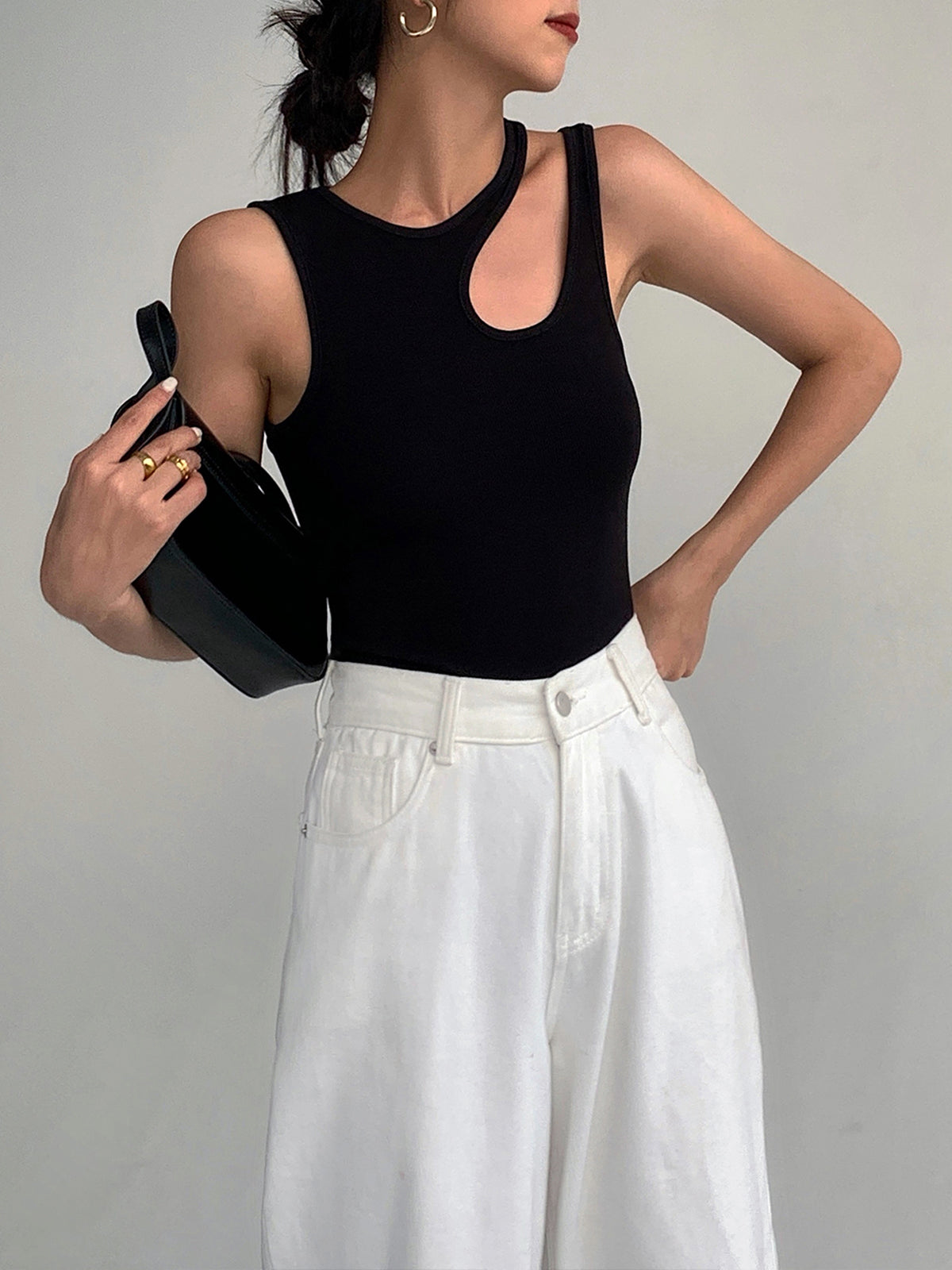 Mila – Semi-Sheer Cutout T-Shirt - Image 7