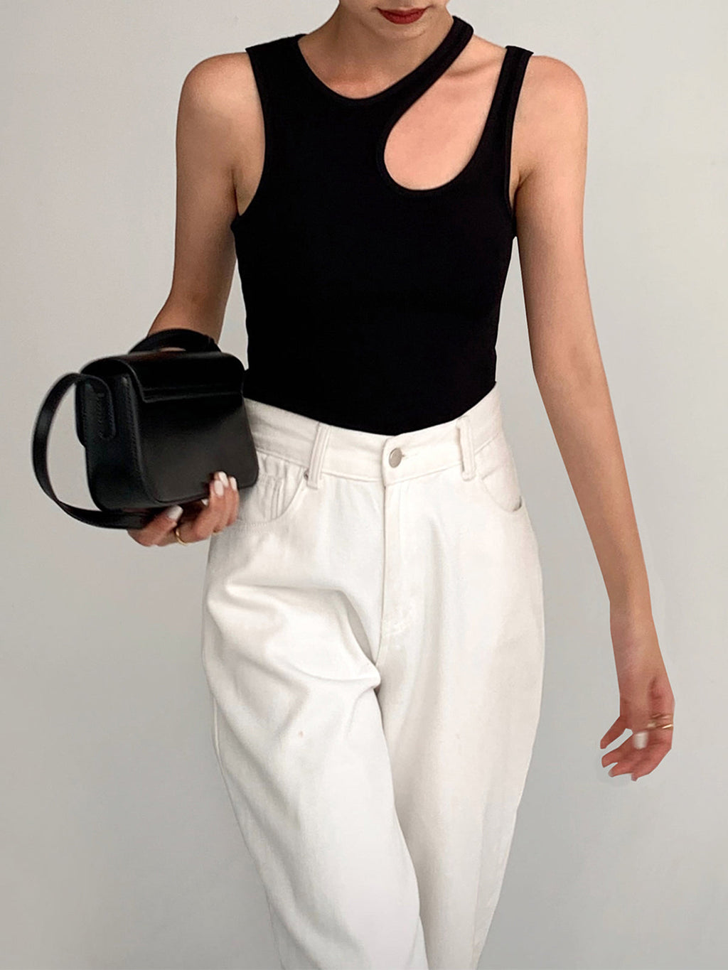 Mila – Semi-Sheer Cutout T-Shirt - Image 8
