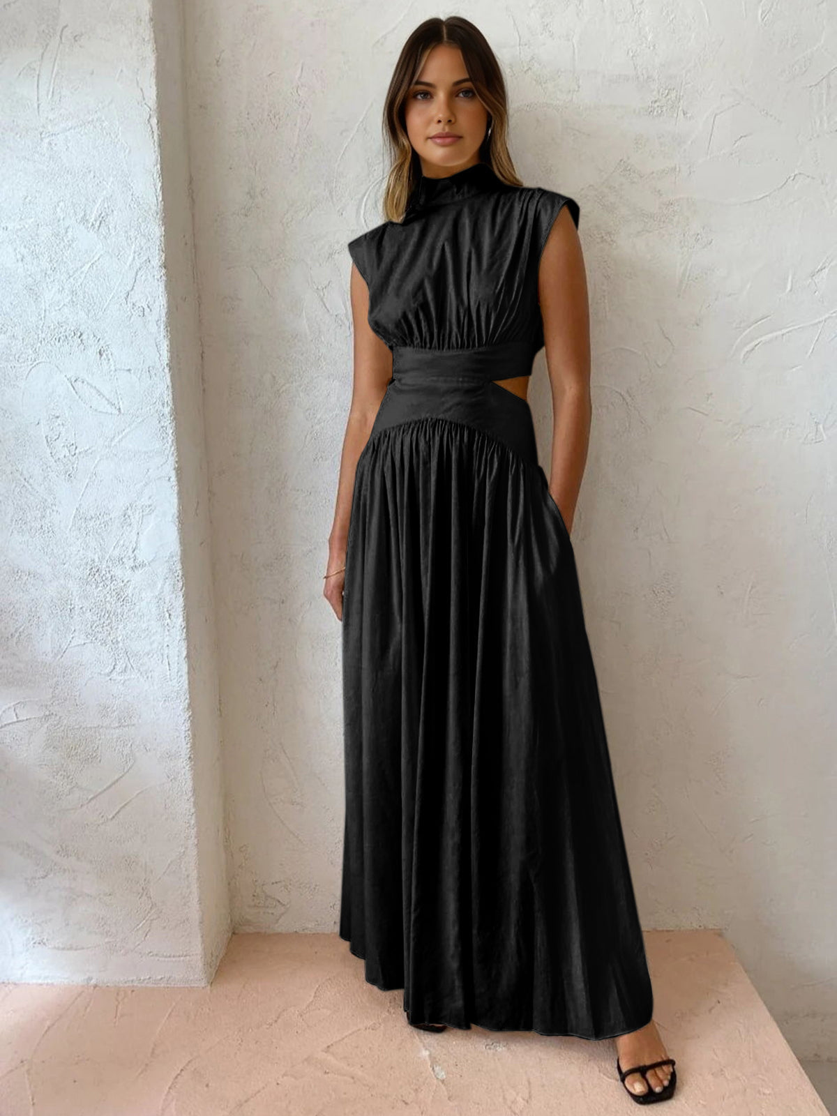 Lila – Women Elegant Cut-Out Maxi Dress - Image 2
