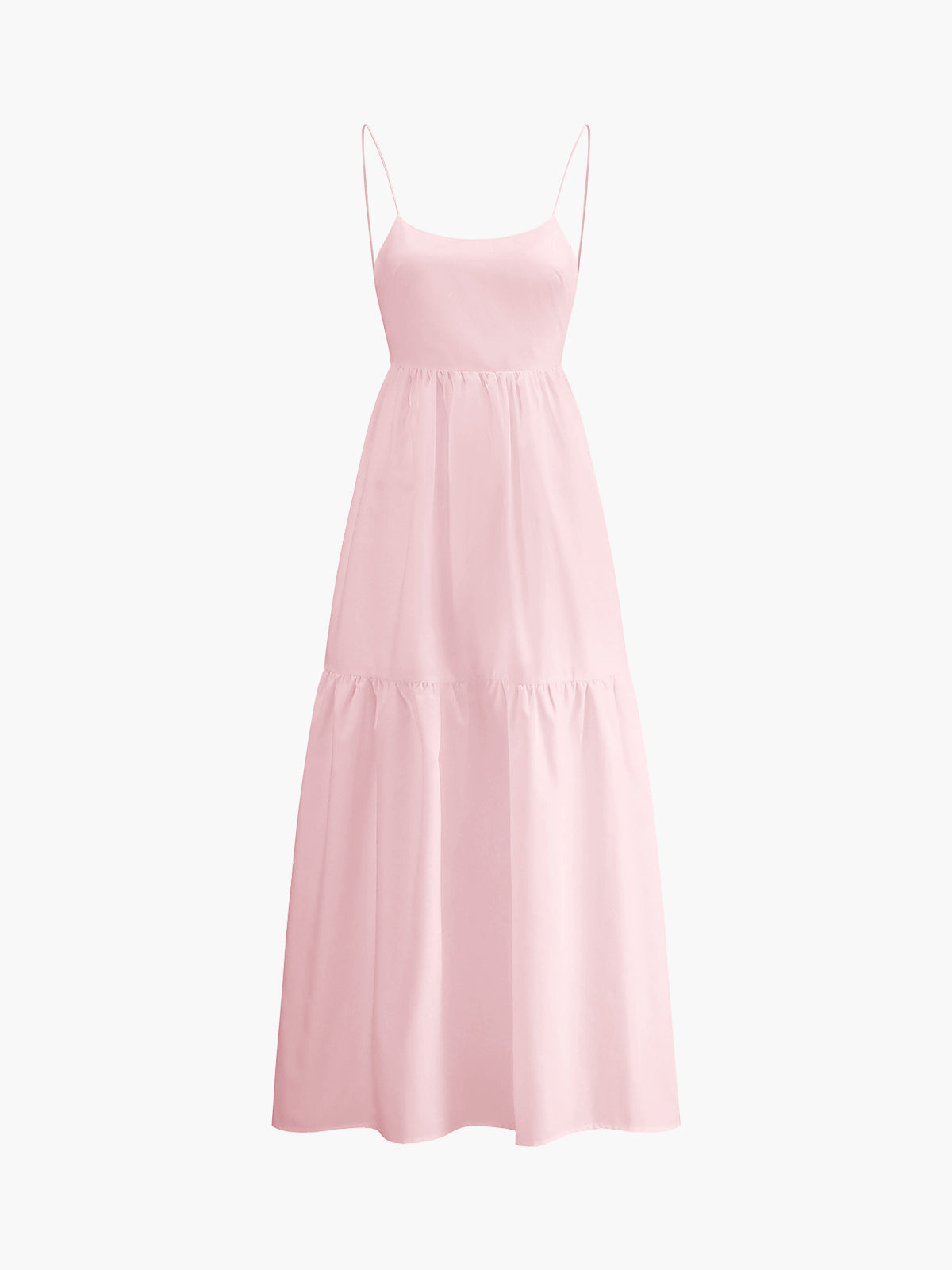 Mila – Einfarbiges, rückenfreies langes Kleid - Image 3