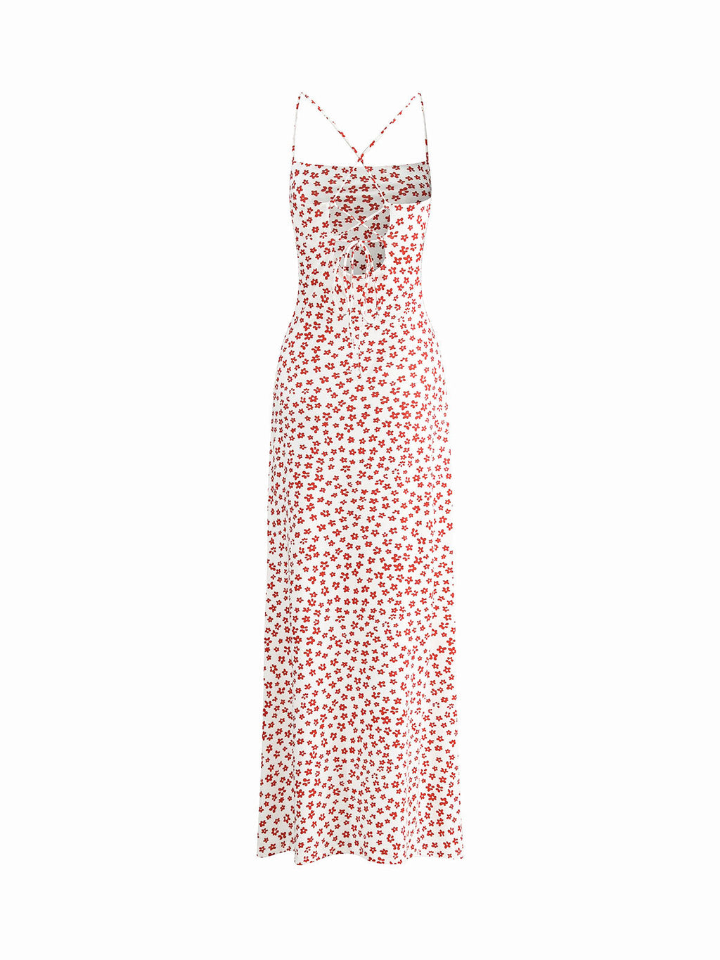 Karina – Strappy Floral Print Crisscross Dress - Image 3