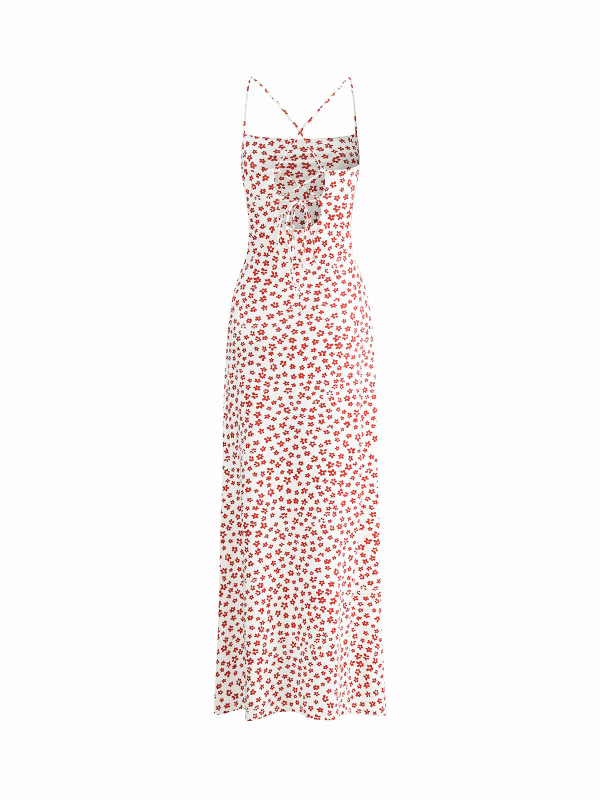 Karina – Strappy Floral Print Crisscross Dress - Image 3