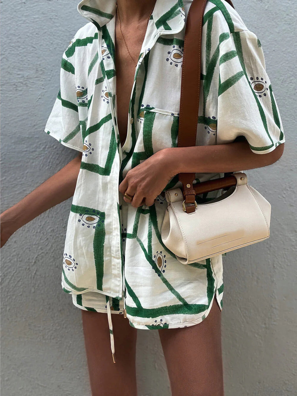 Karina – Relaxed Print Drawstring  Outfit - Image 3