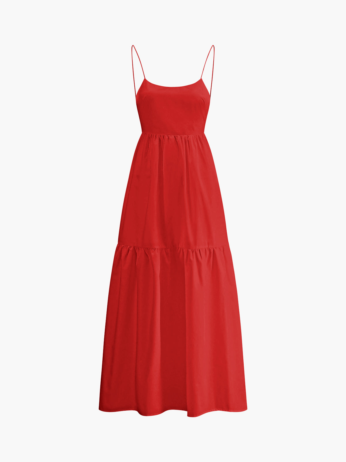 Mila – Einfarbiges, rückenfreies langes Kleid - Image 4