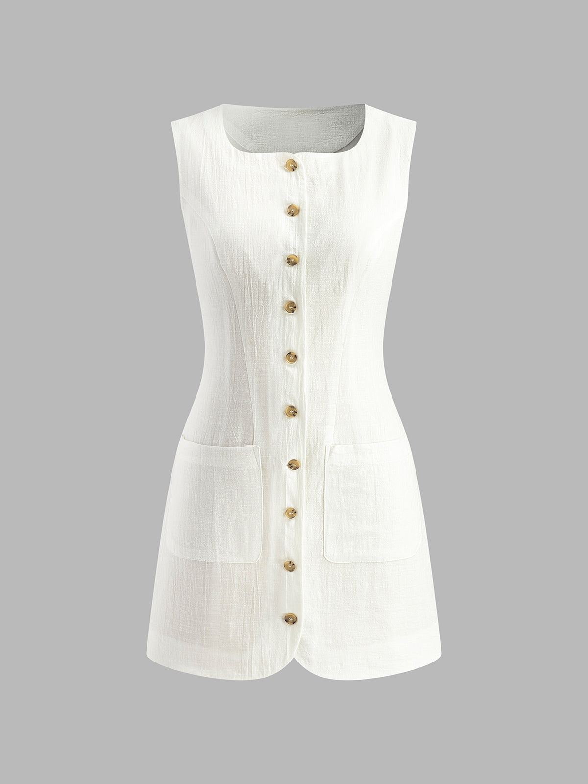 Lara – Kurzes Baumwollkleid mit Knopfleiste - Image 6
