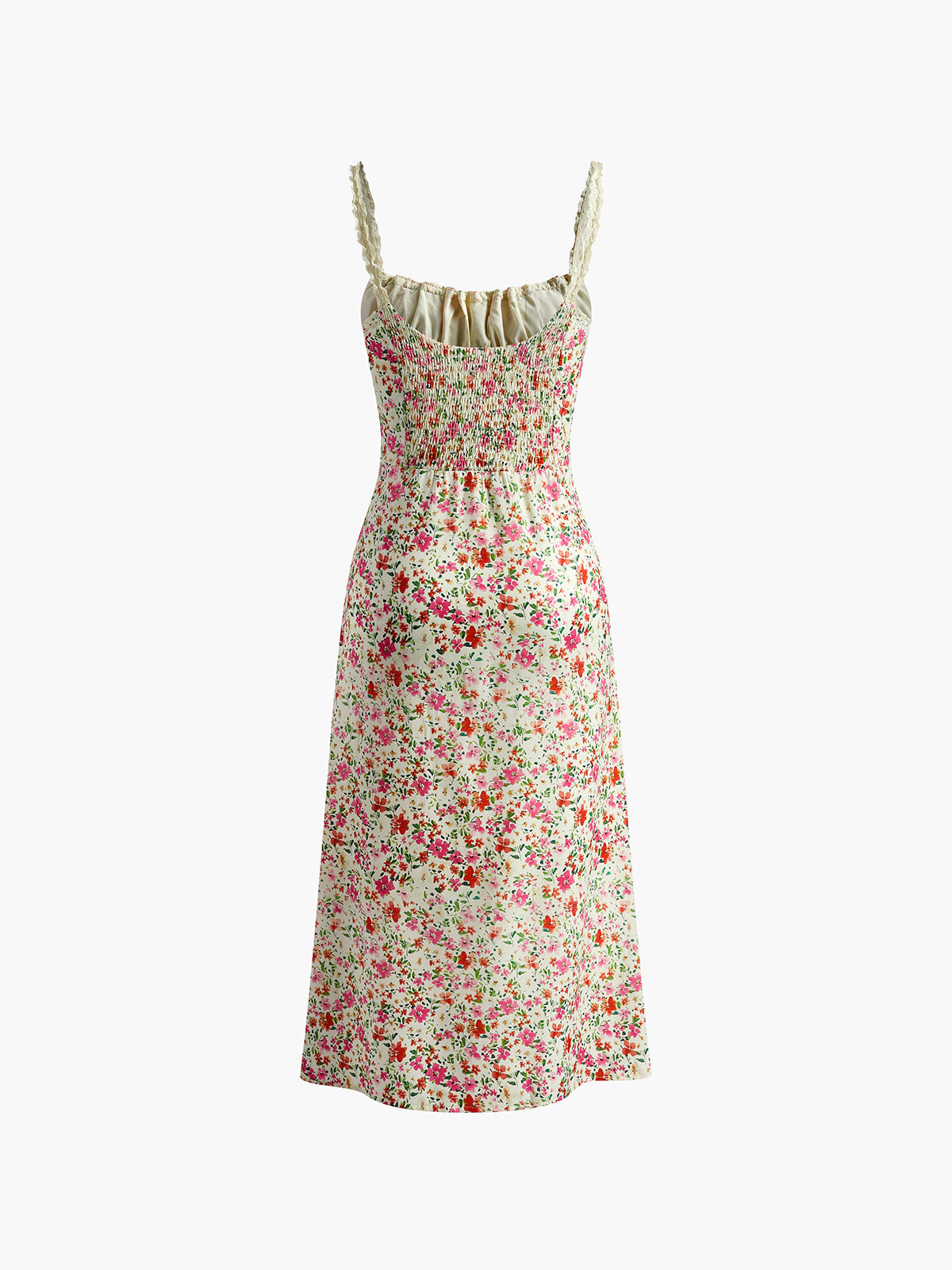 Emilia – Floral Print Trim Cami Dress - Image 7