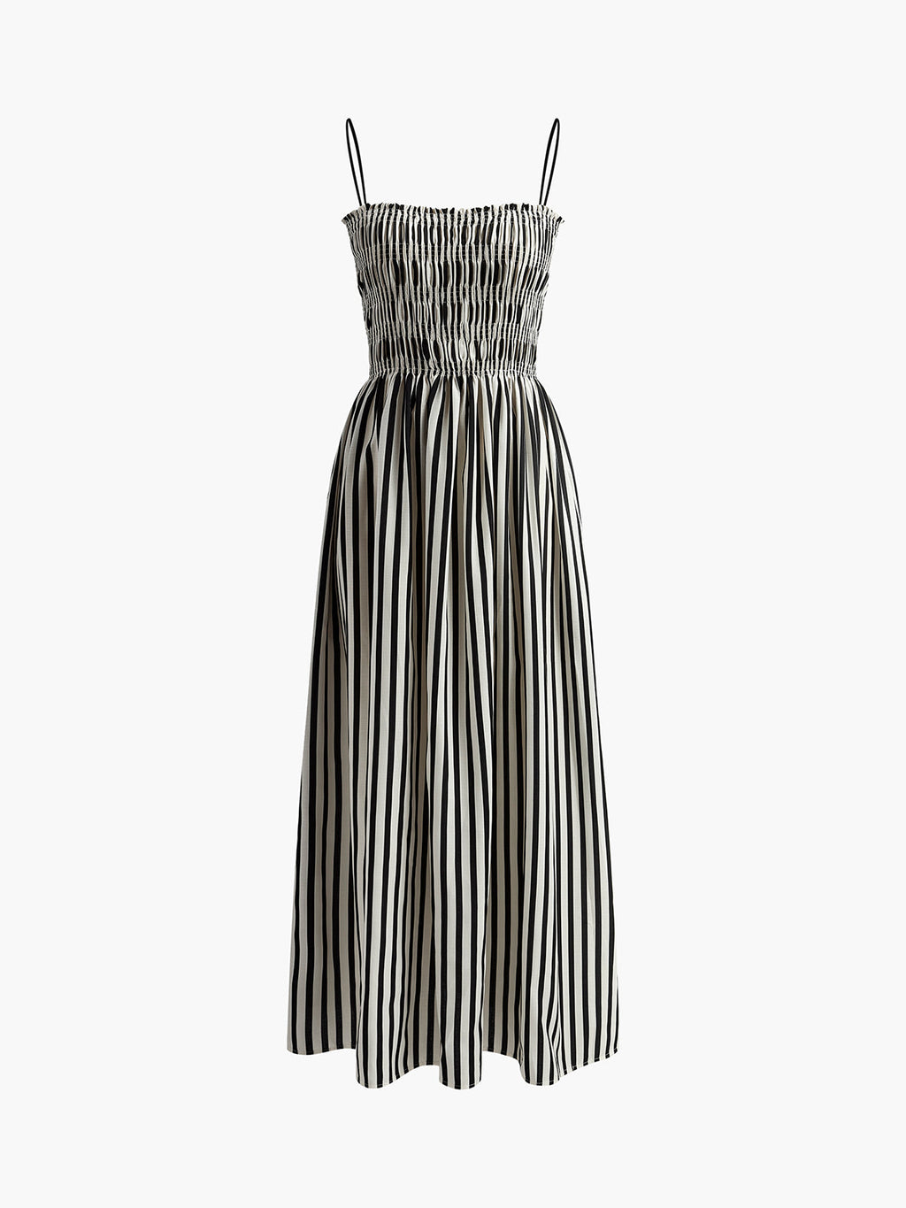 Amelia – Ärmelloses, langes Kleid mit Nadelstreifen - Image 7