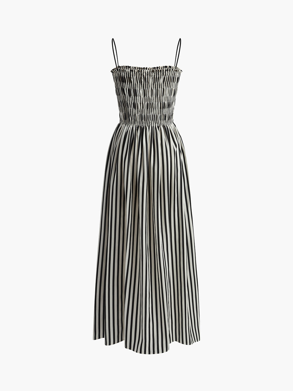 Amelia – Ärmelloses, langes Kleid mit Nadelstreifen - Image 8
