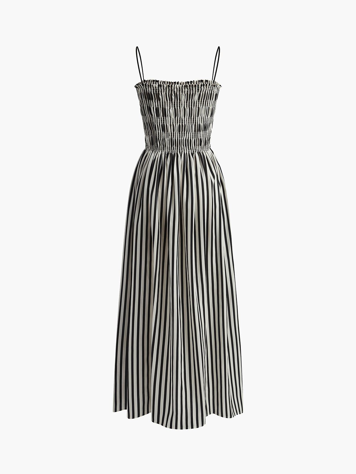 Amelia – Ärmelloses, langes Kleid mit Nadelstreifen - Image 8