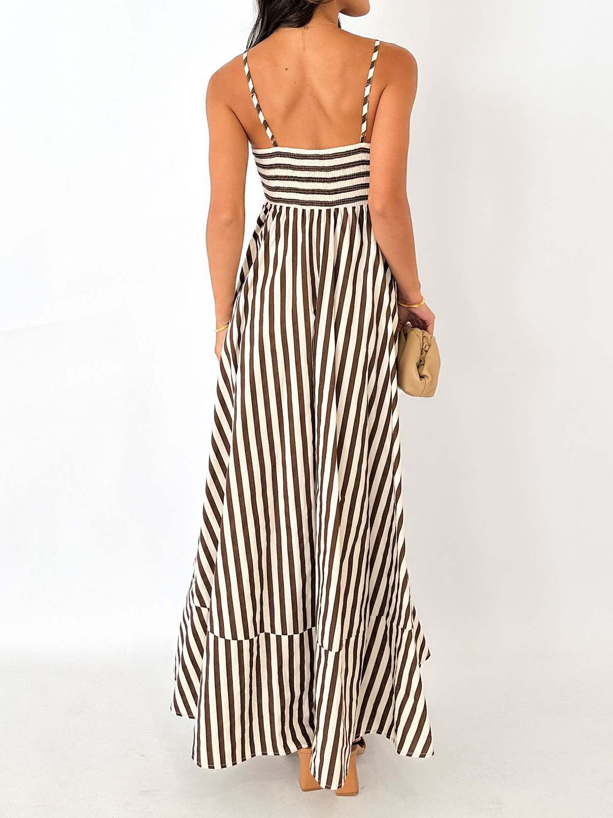 Amelia – Women Striped Summer Maxi Dress - Image 3