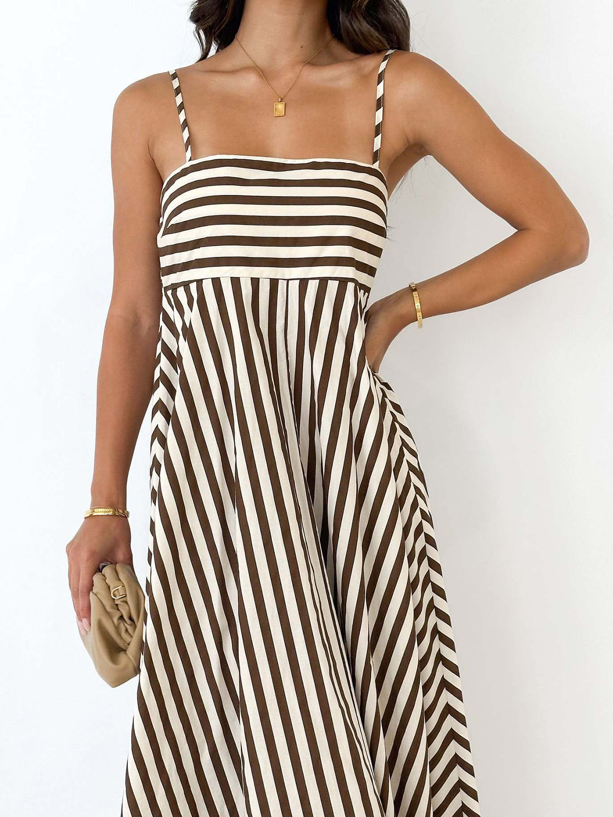 Amelia – Women Striped Summer Maxi Dress - Image 4