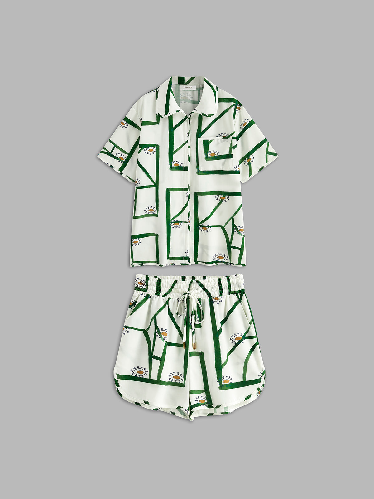 Karina – Relaxed Print Drawstring  Outfit - Image 5