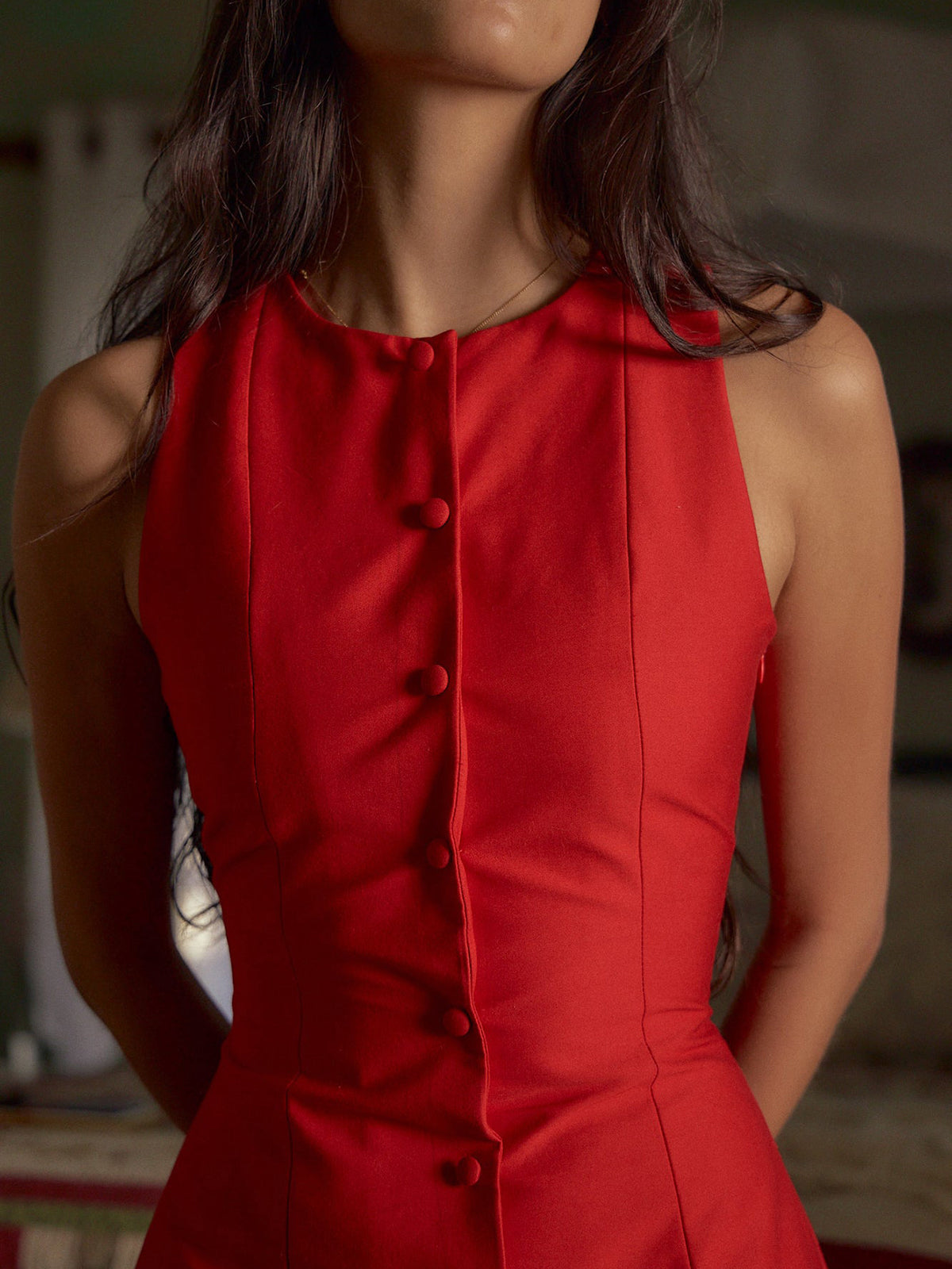 Clara – Women Button-Up Mini Dress - Image 4