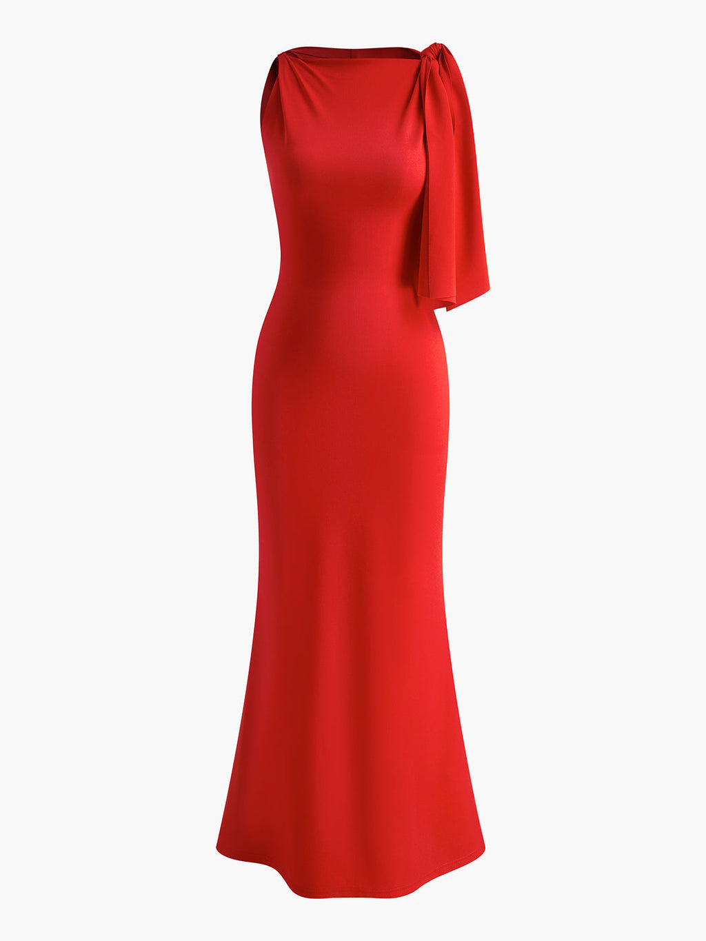 Carina – Elegant Knotted Sleeveless Long Dress - Image 9