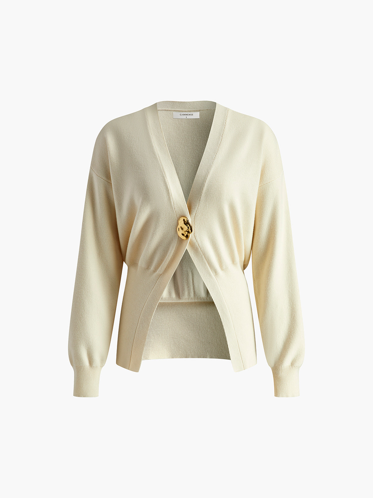 Paula – Golden Button Plain Cardigan - Image 7