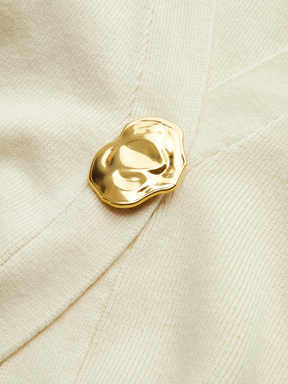 Paula – Golden Button Plain Cardigan - Image 9