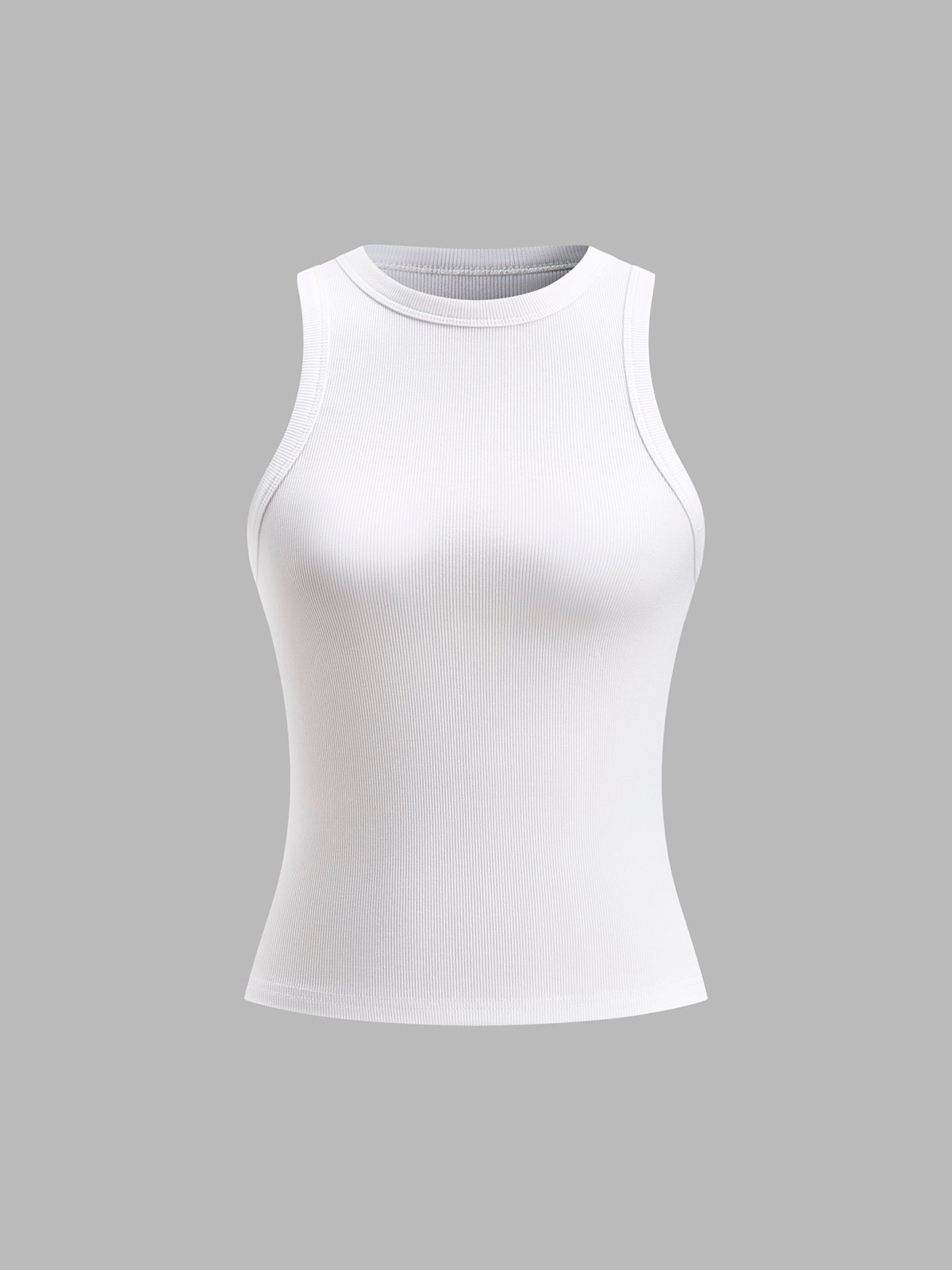 Sarah – Ribbed Crop Tank Top - Image 3