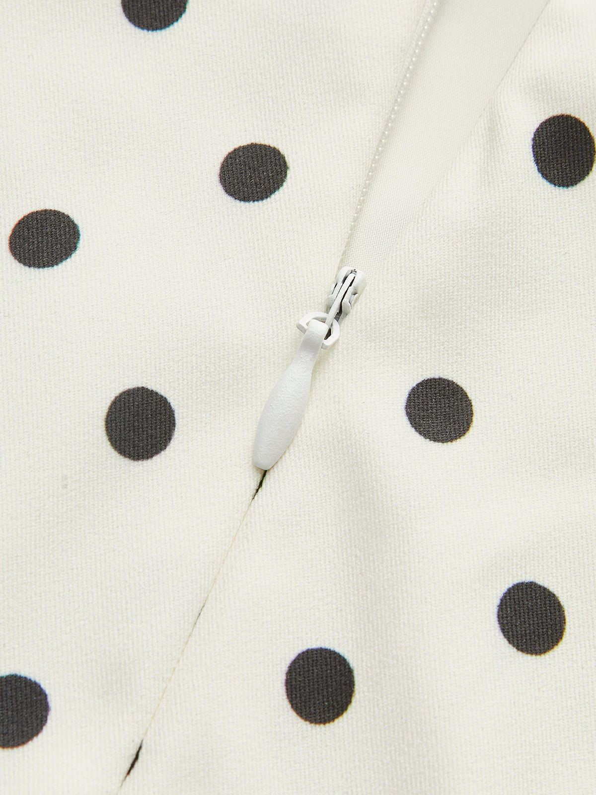 Claudia – Polka Dot Lace-Up Back Dress - Image 4