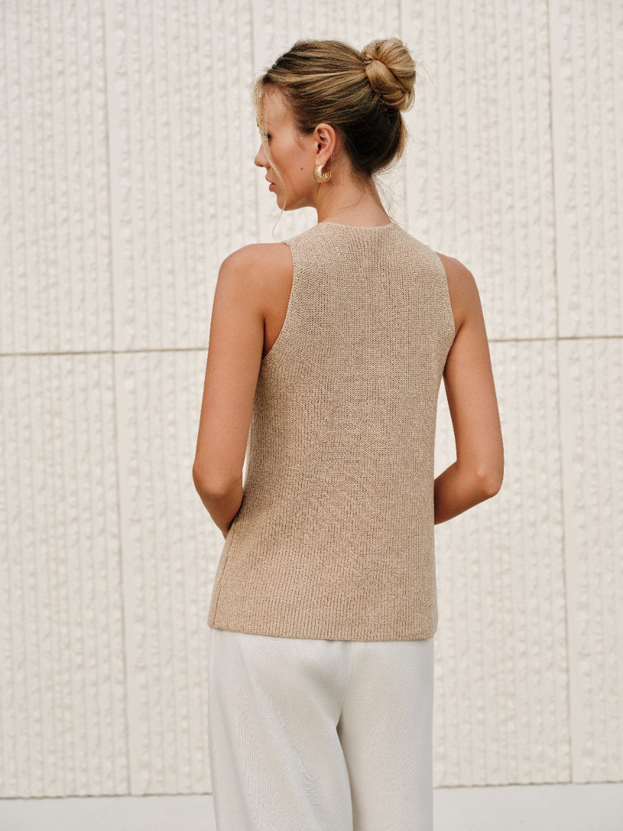 Sandra – Halter Cross-Over Collar Top - Image 6
