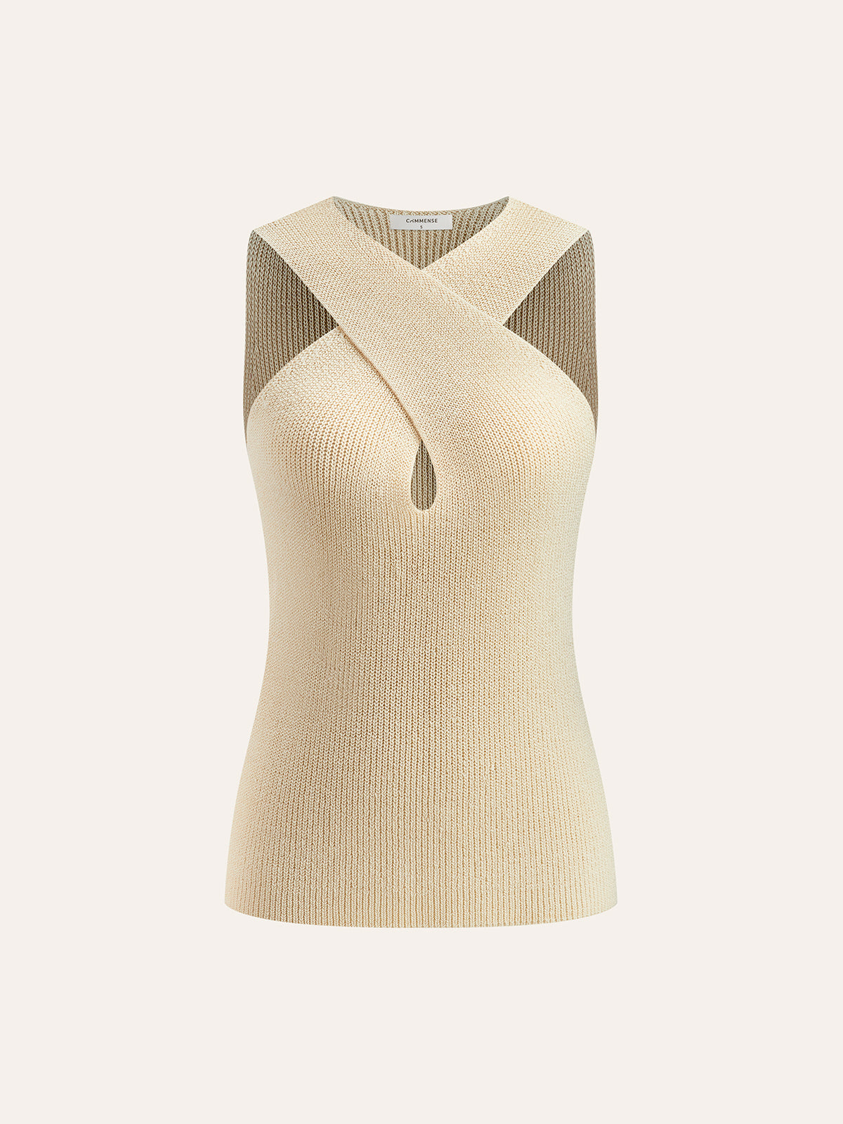 Sandra – Halter Cross-Over Collar Top - Image 3