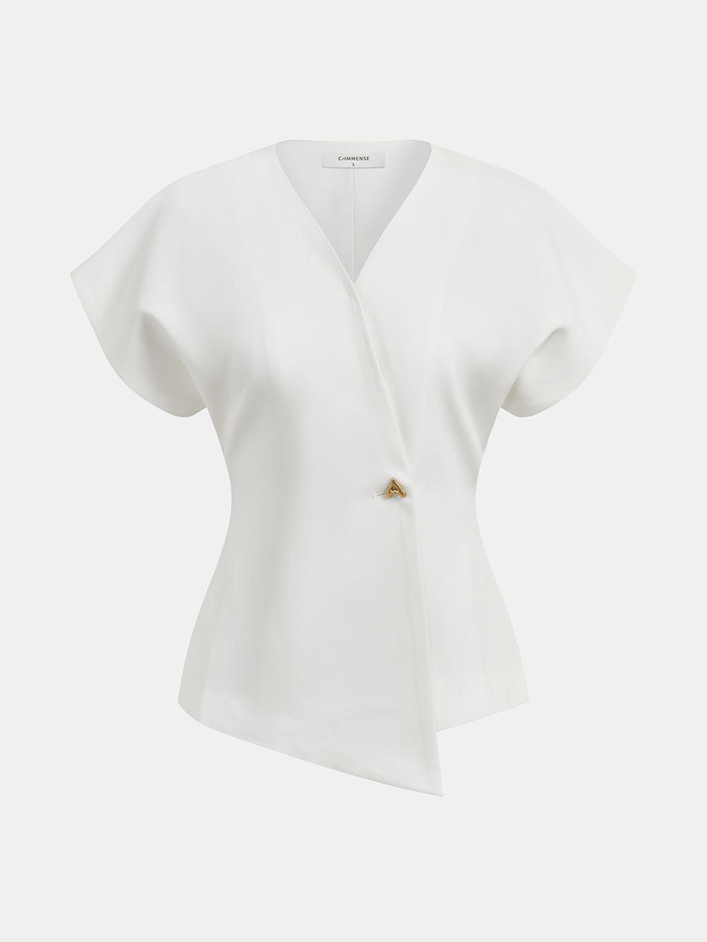 Claudia – Damen V-Ausschnitt Bluse mit strukturierter Silhouette - Image 7