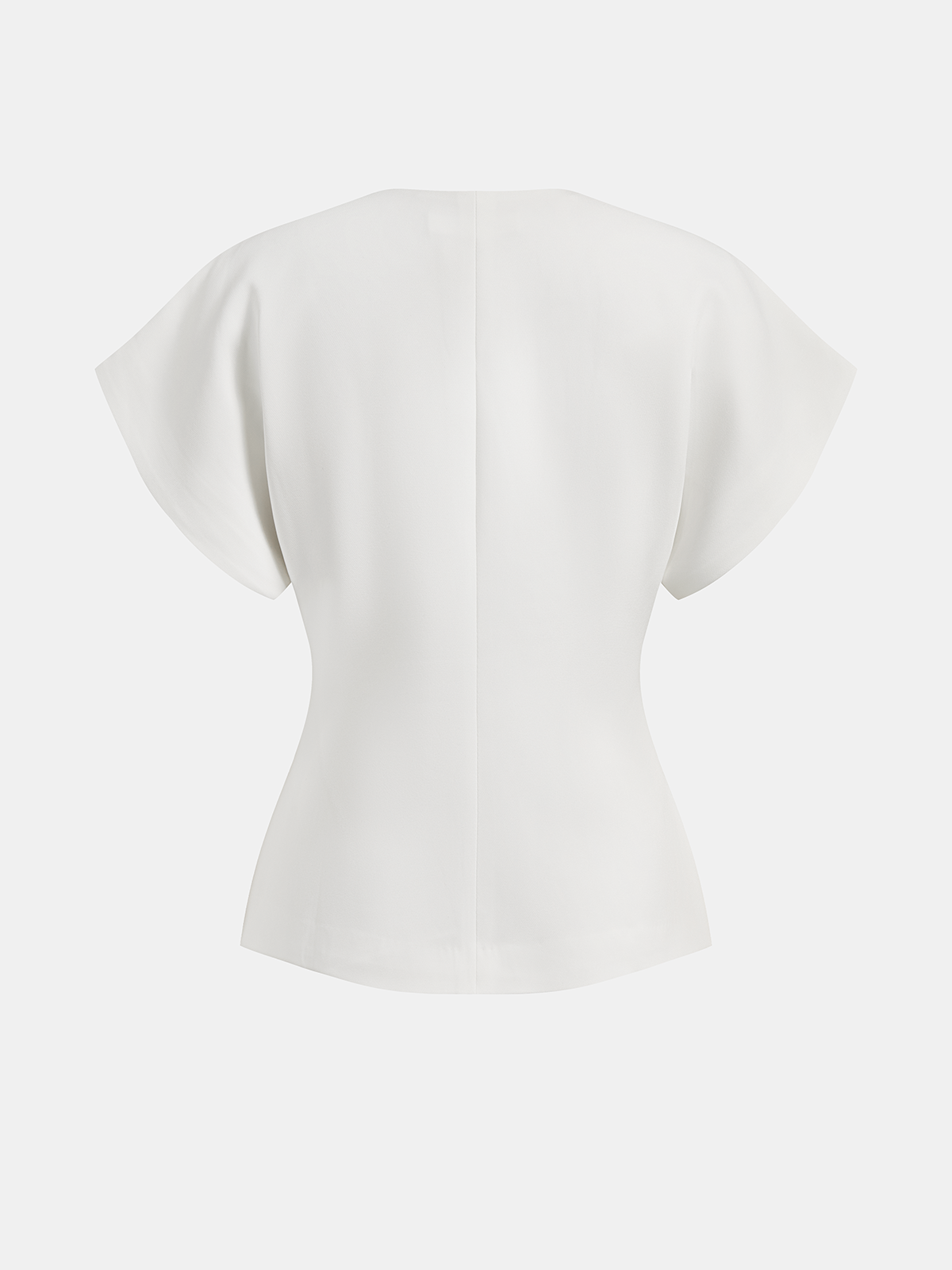 Claudia – Damen V-Ausschnitt Bluse mit strukturierter Silhouette - Image 8