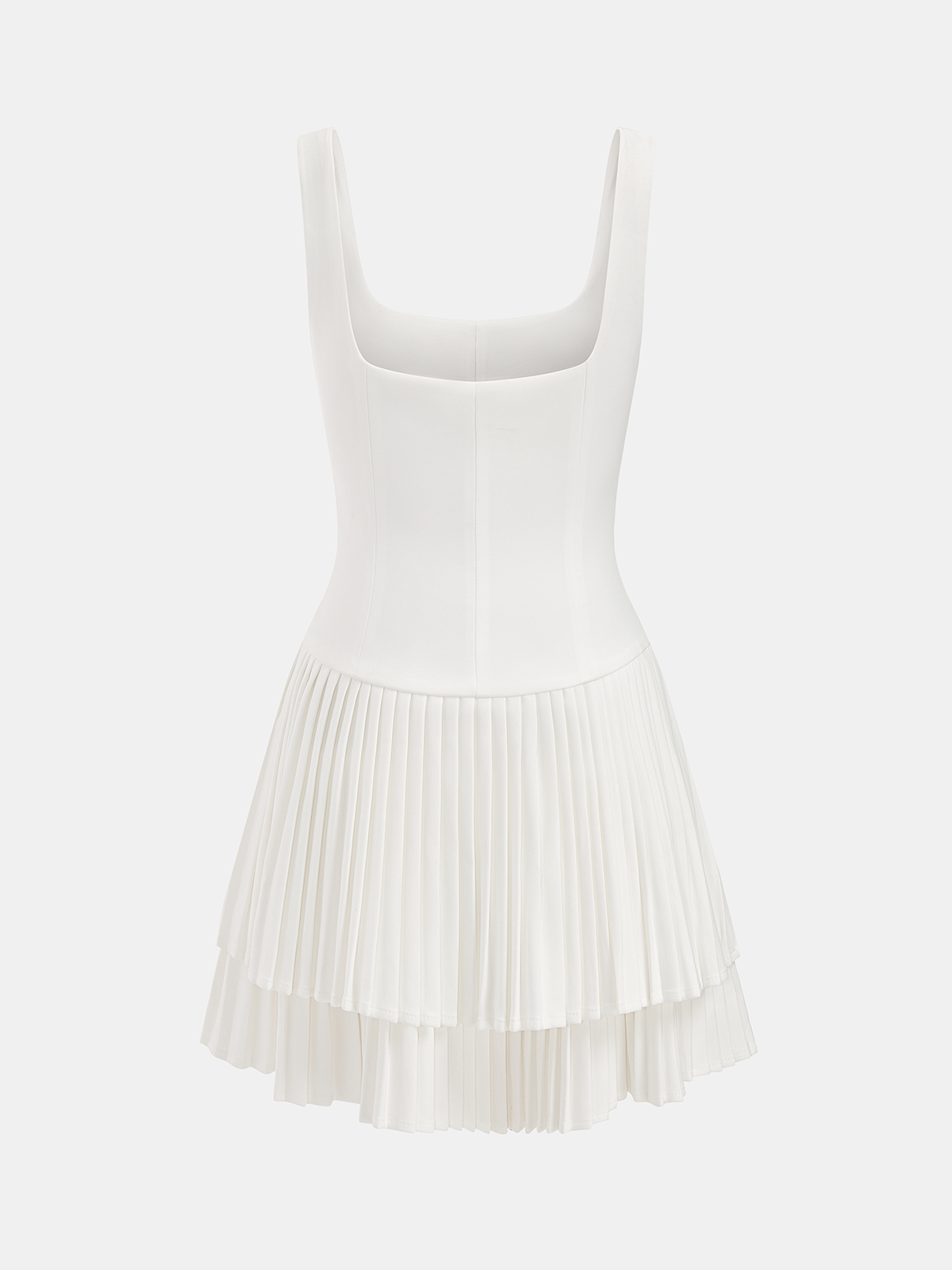 Lea – Plisseekleid mit quadratischem Ausschnitt - Image 10