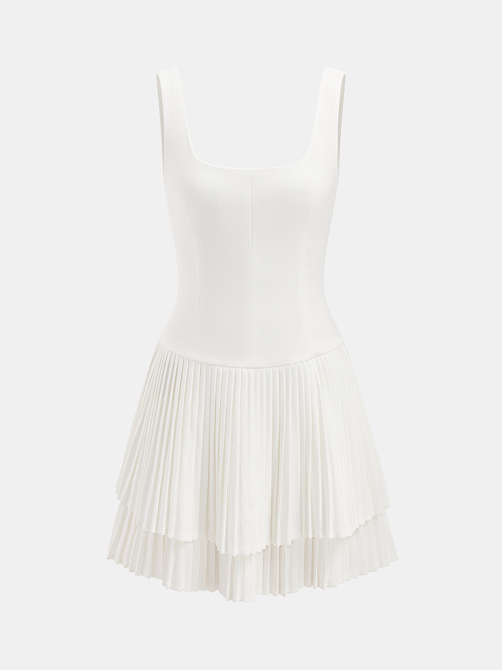 Lea – Plisseekleid mit quadratischem Ausschnitt - Image 11