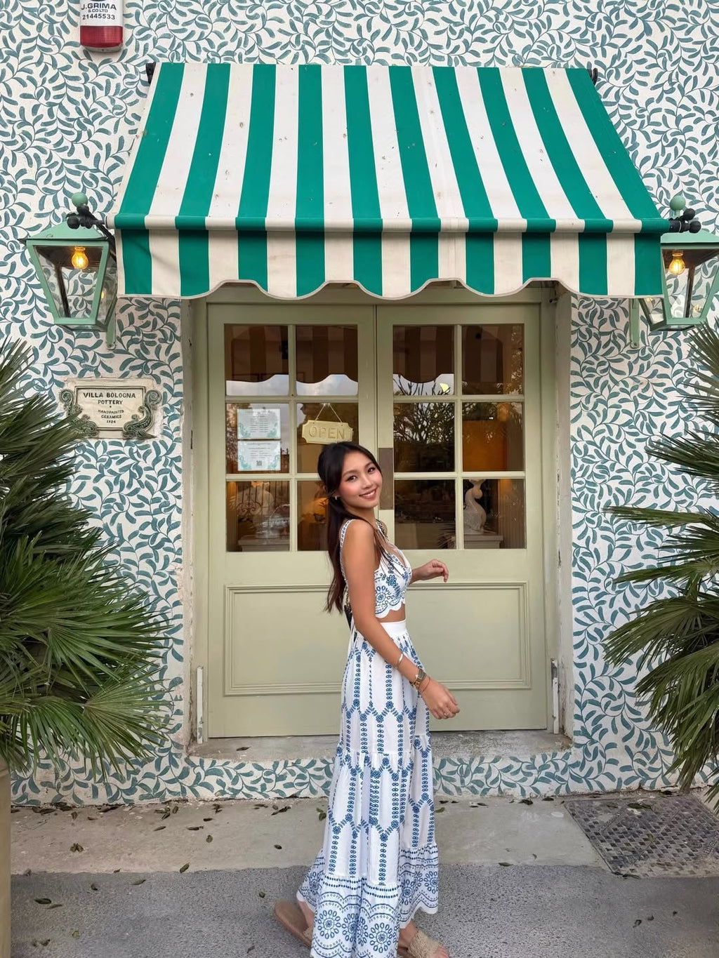 Mara – Printed Sleeveless Tie Back Skirt Set - Image 2