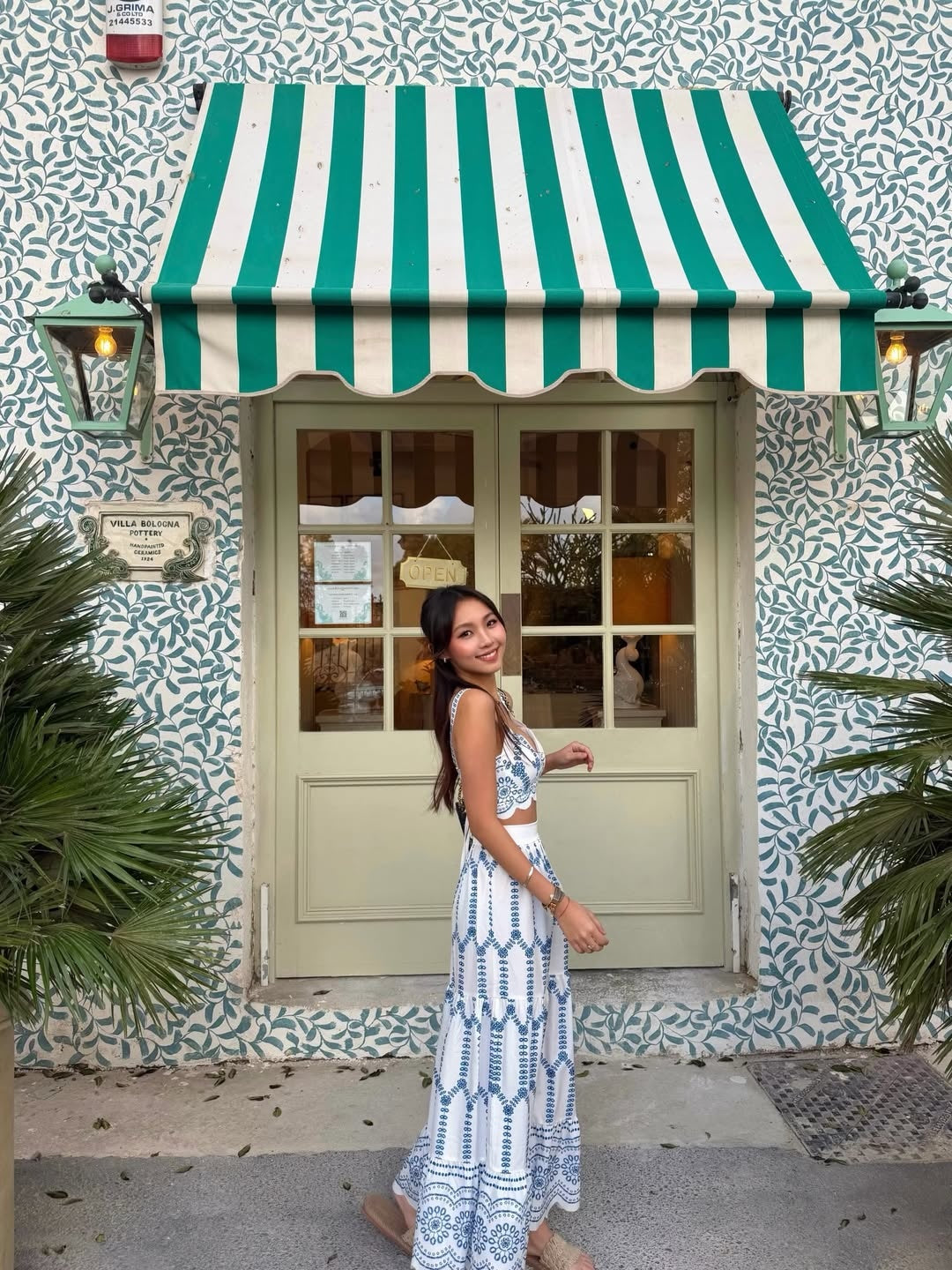 Mara – Printed Sleeveless Tie Back Skirt Set - Image 2