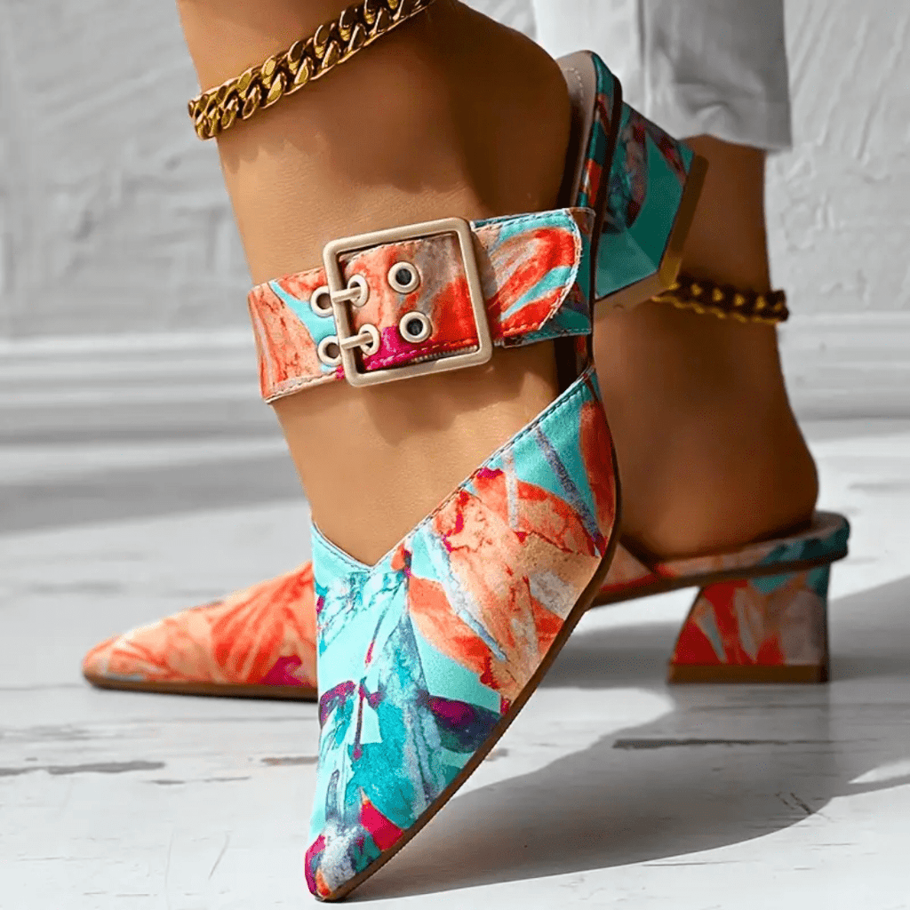 Johanna – Elegant Heeled Mules - Image 1
