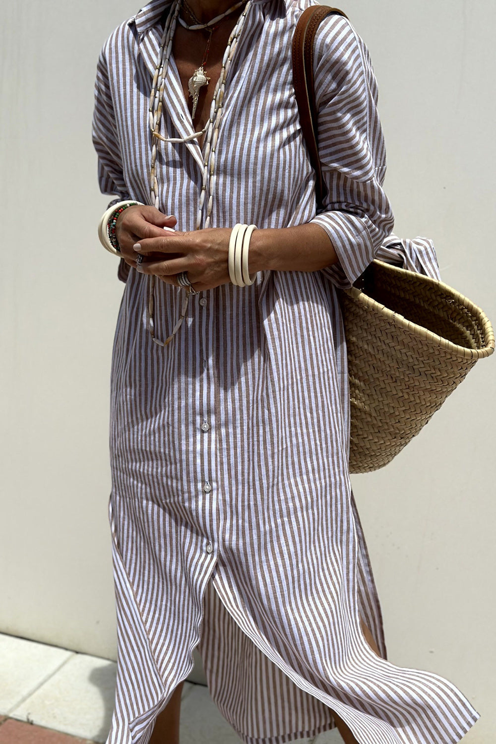 Victoria – Striped Half-sleeved Dress - Image 7