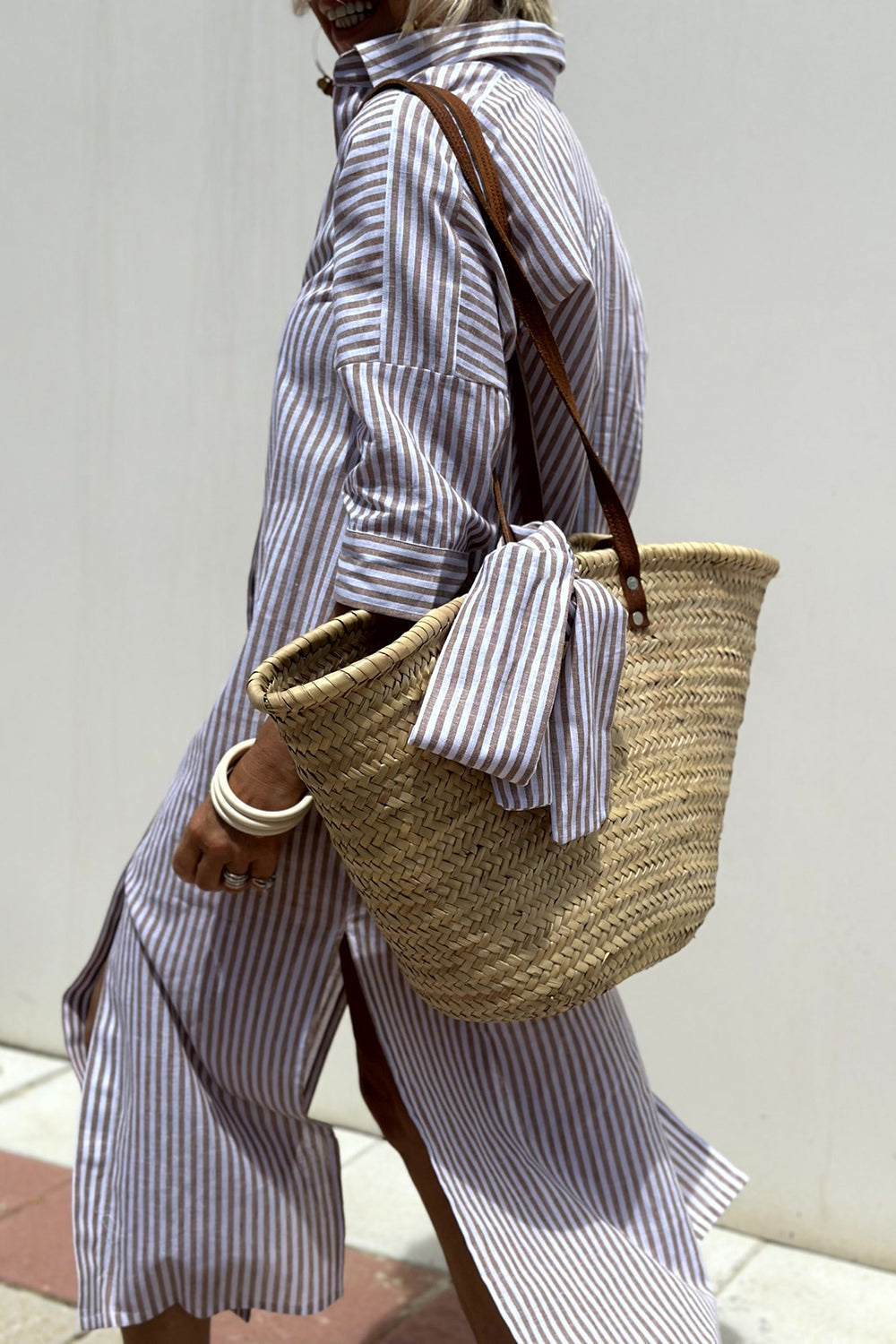 Victoria – Striped Half-sleeved Dress - Image 9