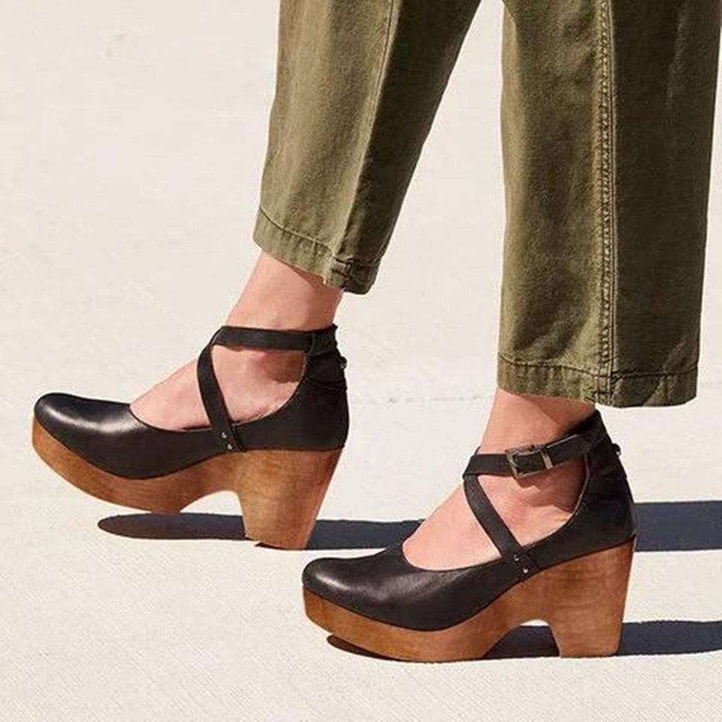 Erika – Women Wedge Heels with Closed Toe Shoes - Image 1