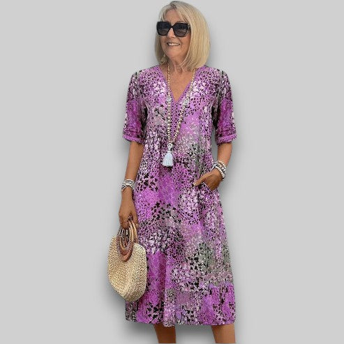 Nova – Women Floral Print Summer Dress - Image 5