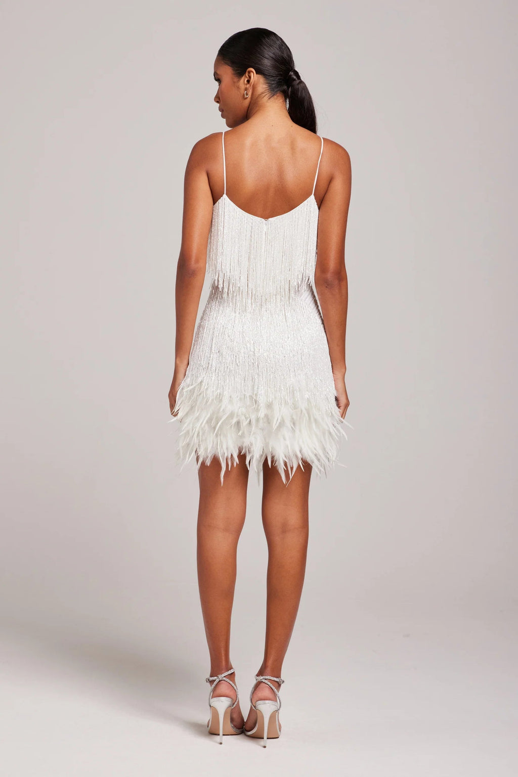 Ava – Women Fringe Detail Cocktail Dress - Image 4