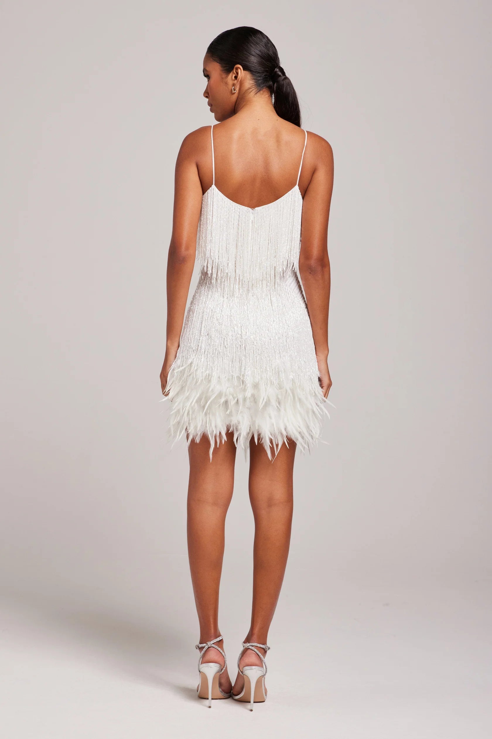 Ava – Women Fringe Detail Cocktail Dress - Image 4