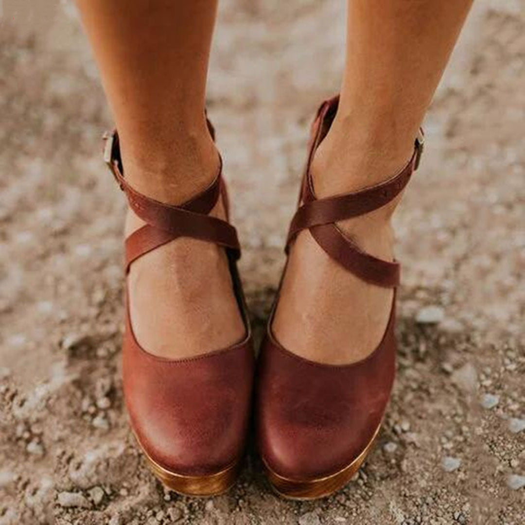 Erika – Women Wedge Heels with Closed Toe Shoes - Image 4