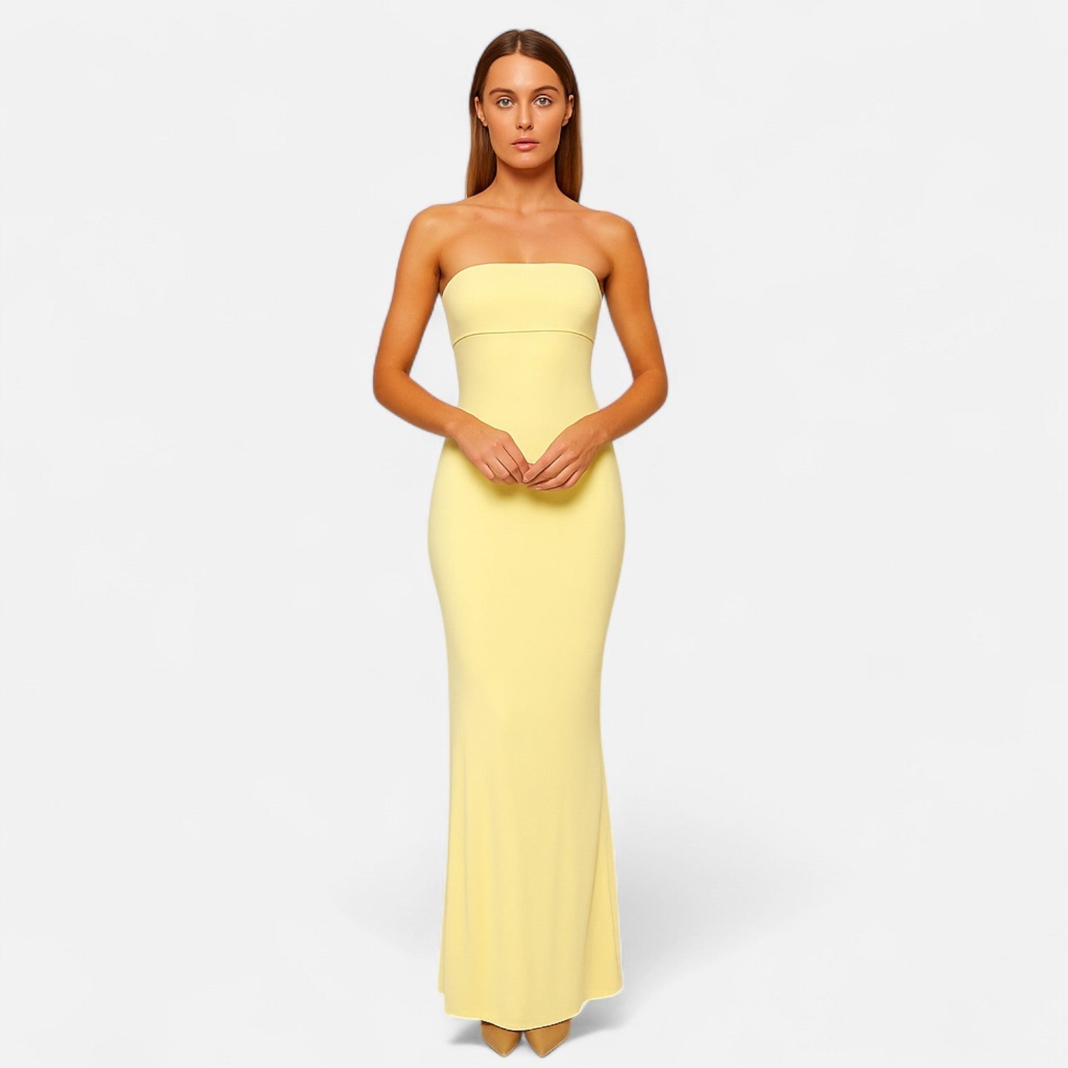 Mia – Elegant Long Backless Dress - Image 1
