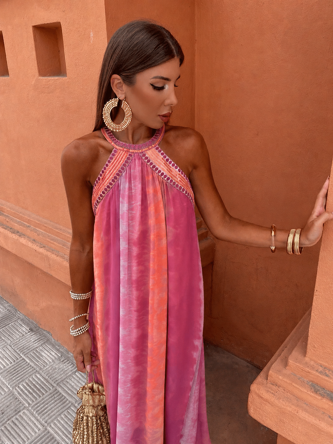 Ava – Elegant Beads Decoration Dress - Image 1