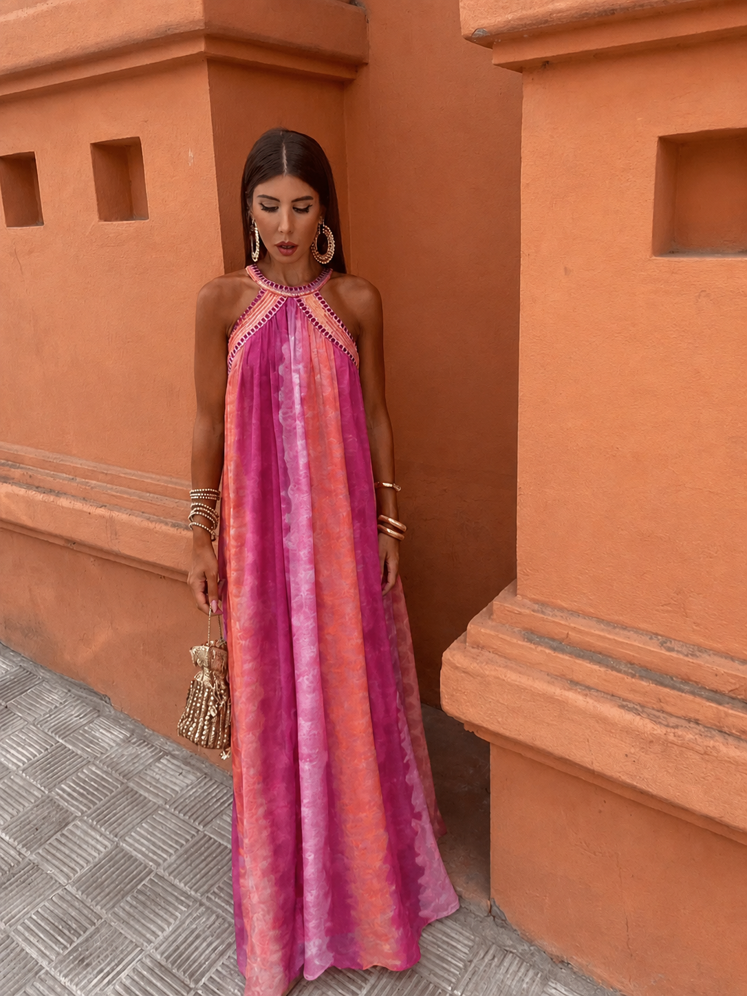 Ava – Elegant Beads Decoration Dress - Image 2