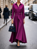 Vanessa – Long-Sleeve Tie-Front Dress for Women