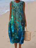 Women's Summer Dress with Colorful Print – Loose Fit with Pockets | E&R