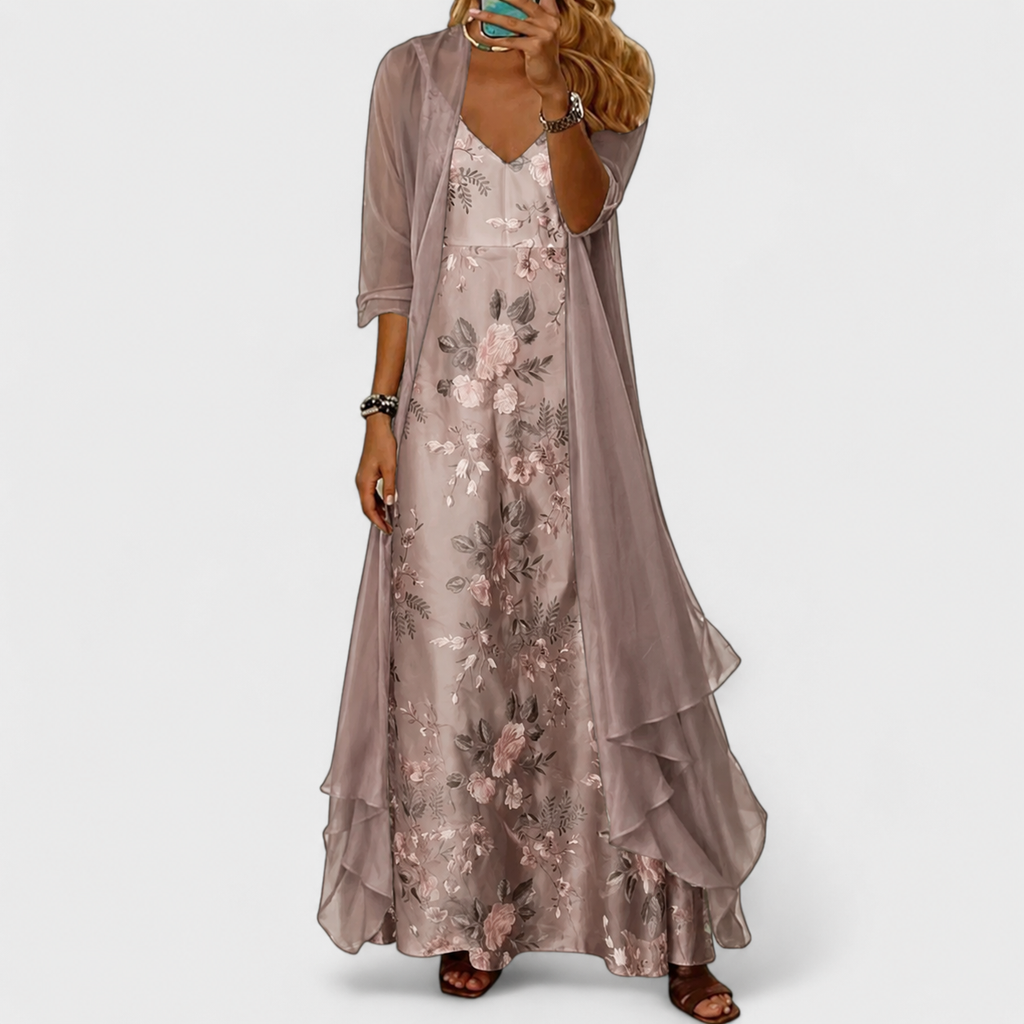 Cornelia – Womens maxi dress with a floral print